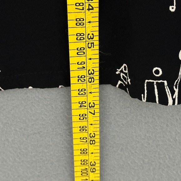 VTG DAVID DART Womens Dress M Retro Whimsical People Dogs Figural Artsy Teacher - Picture 9 of 12